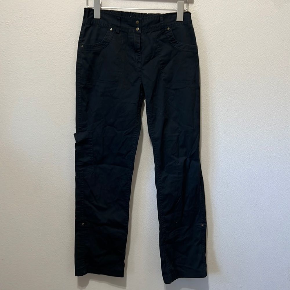 Conbipel Niama Black Straight Leg Cargo Pants